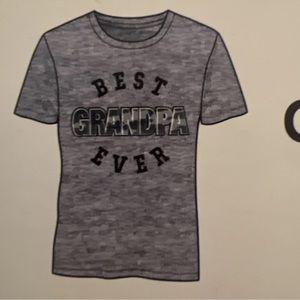"Best Grandpa Ever" T-Shirt: Brand "Mission Ridge", Size Men XL Gray, NWT
